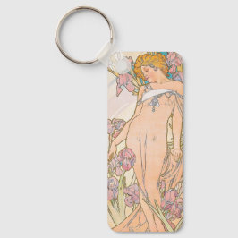 Iris (1897) av Alphonse Mucha Nyckelring