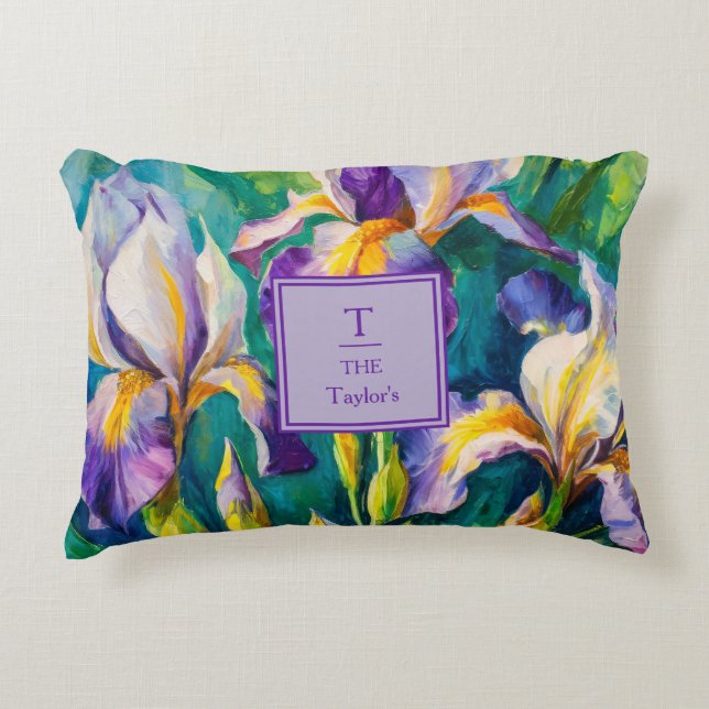 Iris accentkudde prydnadskudde (Framsidan)