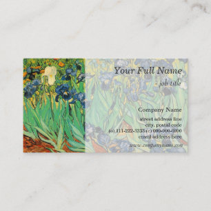 Iris av Vincent van Gogh. Vintage finkonst Visitkort