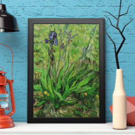Iris av Vincent van Gogh, Vintage Garden Flowers Poster