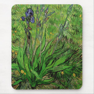 Iris av Vincent van Gogh, Vintage trädgårdsblommor Musmatta