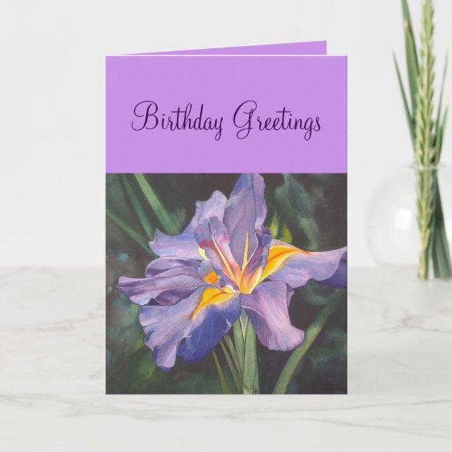 Iris Birthday Kort (Framsida)