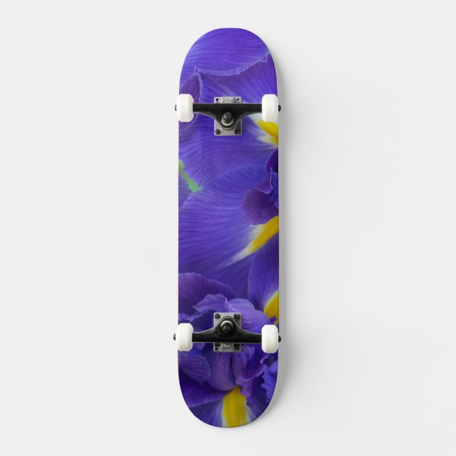 Iris-blommor Skateboard Bräda 20,5 Cm (Framsida)