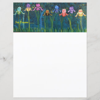 Iris blommor stationär