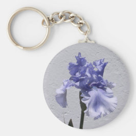 Iris Bloom Rund Silverfärgad Nyckelring