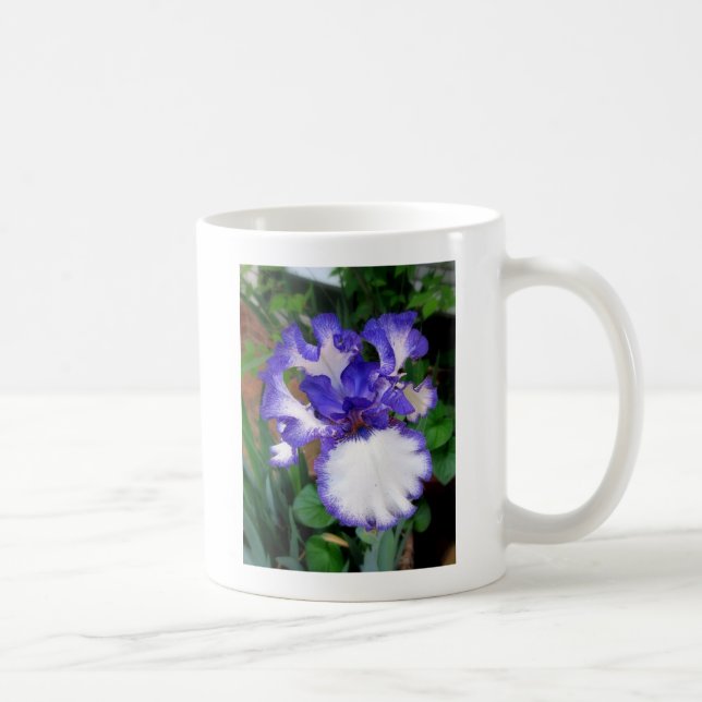 Iris ~ Blue and White Kaffemugg (Höger)