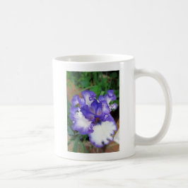 Iris ~ Blue and White Kaffemugg