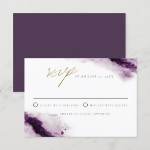 IRIS Boho Plum Lila Guld Stänk OSA kort