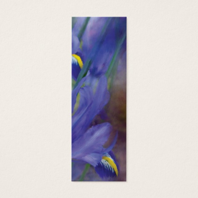 Iris Bouquet Art Bookmark Litet Visitkort (Framsidan)