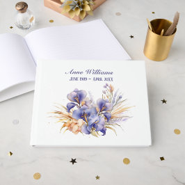 Iris Bouquet Minnestjänst Gästböcker