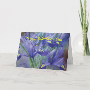 Iris Bouquet Valentine Day ArtCard Helgkort