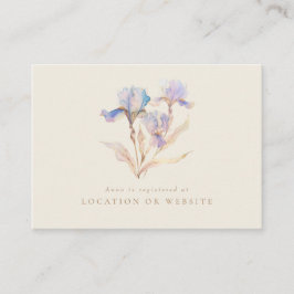 Iris Bröllopspresentregistrering Tilläggskort