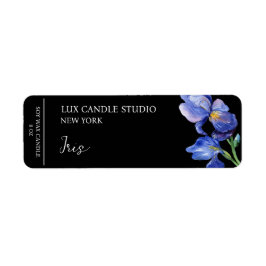 Iris Candle-etikett Returadress Etikett
