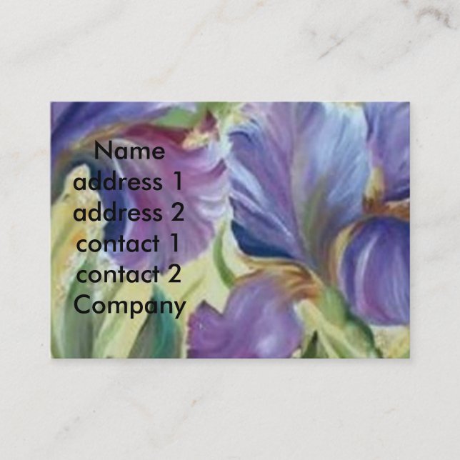 IRIS - CARTÃO DE VISITA VISITKORT (Framsida)