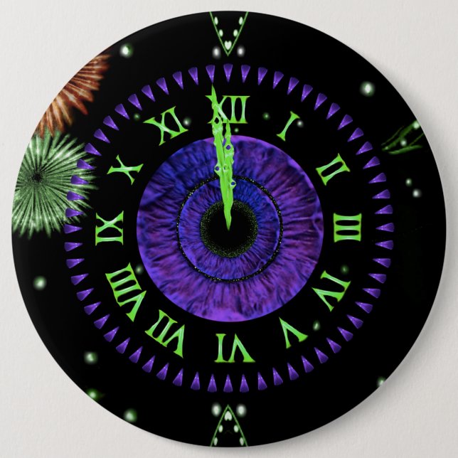 Iris Clock Lila Button Knapp (Framsida)