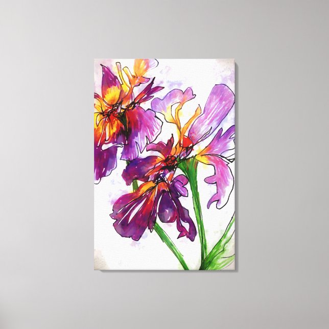 Iris du var här canvastryck (Framsida)