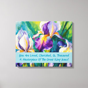 Iris Elegans Inspirerande Canvastryck