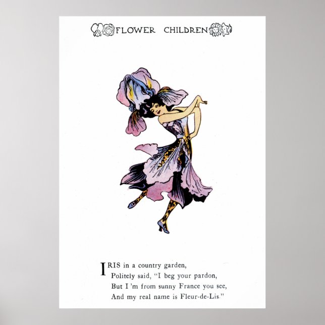 Iris - Fleur-de-Lis Poster (Framsidan)