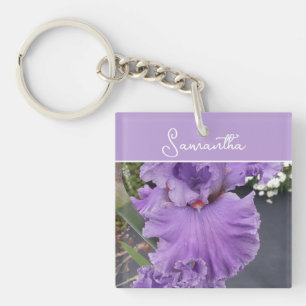 Iris Flower Flowers Lila Lavender Lilac Apron