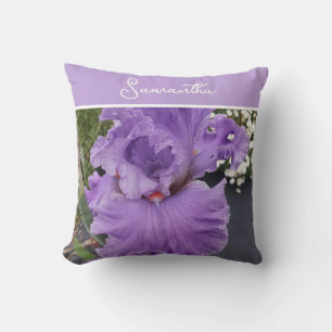 Iris Flower Flowers Lila Lavender Lilac Apron Kudde