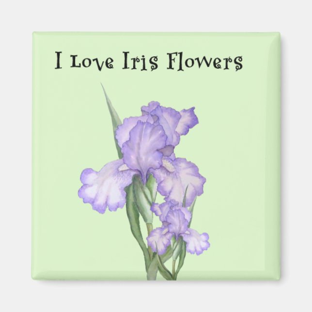 Iris Flower Magnet (Framsidan)