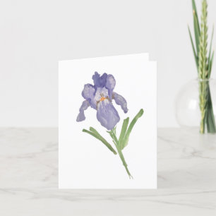 Iris Flower Painting Tack Kort