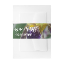 Iris Flower Photo Belly Bands