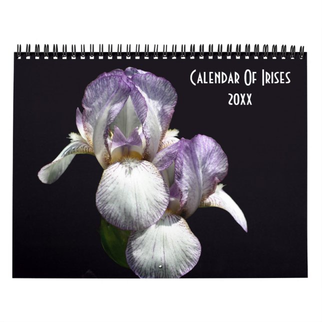 Iris Flower Photography  Kalender (Omslag)