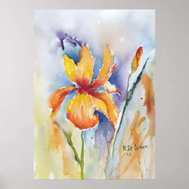 Iris Flower Poster (Framsidan)