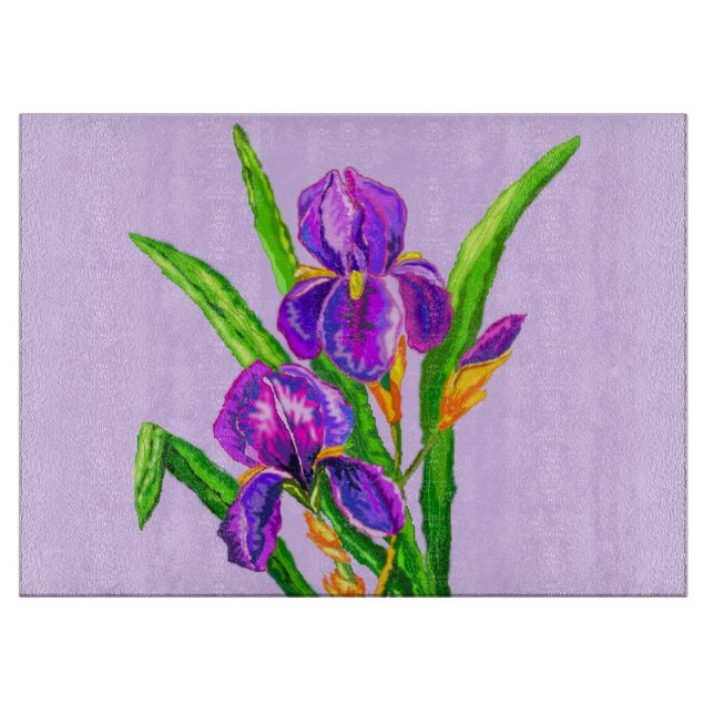 Iris Flowers Clearboard (Framsidan)
