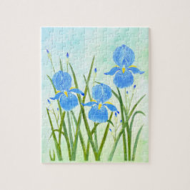 Iris Flowers Jigszle Puzzle Pussel