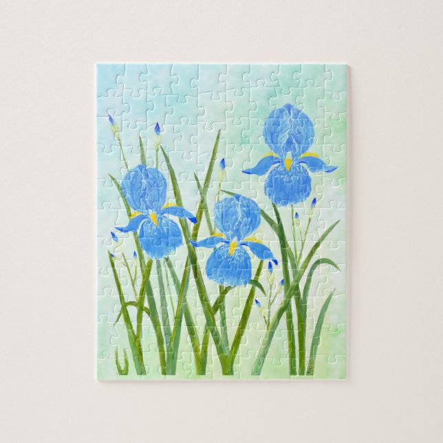 Iris Flowers Jigszle Puzzle Pussel (Vertikal)