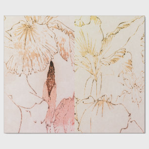 IRIS FLOWERS Wrapping Papper Presentpapper