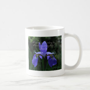 Iris för blått för Jeremiah 31:3 kunglig Kaffemugg