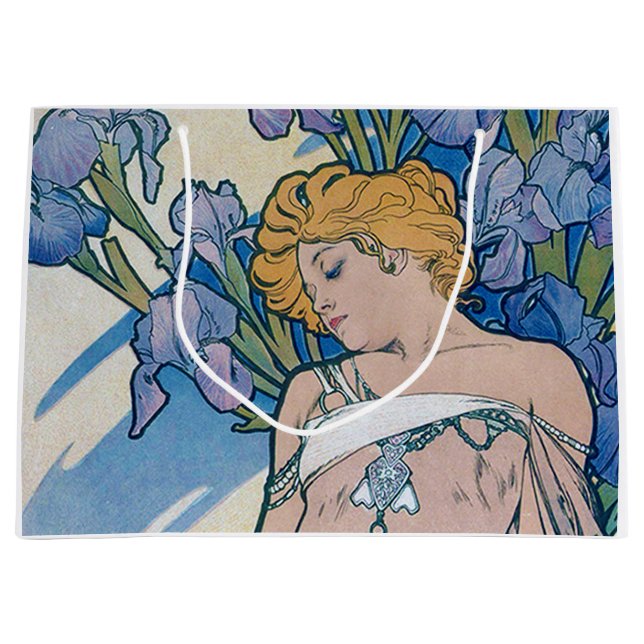 Iris (Fyra blommor), Alphonse Mucha (Framsidan)
