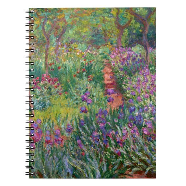 Iris Garden at at Giverny av Claude Monet Anteckningsbok (Framsidan)