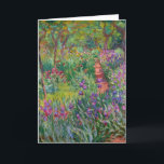 Iris Garden at at Giverny av Claude Monet Kort<br><div class="desc">Iris Garden vid Giverny målad av Claude Monet. Circa 1900. Den här bilden är offentlig.</div>