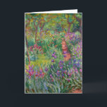 Iris Garden at at Giverny av Claude Monet Kort<br><div class="desc">Iris Garden vid Giverny målad av Claude Monet. Circa 1900. Den här bilden är offentlig.</div>