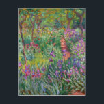 Iris Garden at at Giverny av Claude Monet Vykort<br><div class="desc">Iris Garden vid Giverny målad av Claude Monet. Circa 1900. Den här bilden är offentlig.</div>