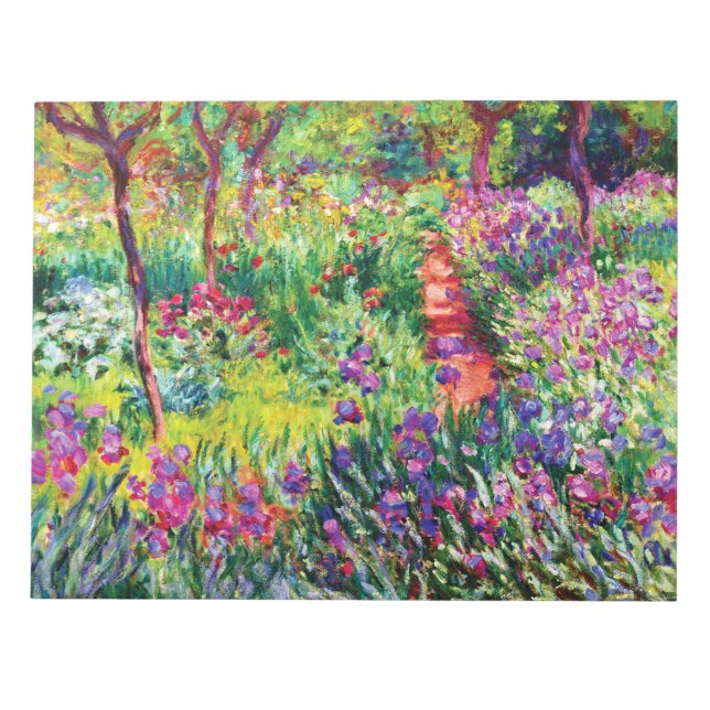 Iris Garden at Giverny av Claude Monet Anteckningsblock (Framsida)