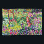 Iris Garden at Giverny av Claude Monet Kökshandduk<br><div class="desc">Besök min affär om du vill ha mer intressant design och fler valmöjligheter i färg. => zazzle.com/iwheels*</div>