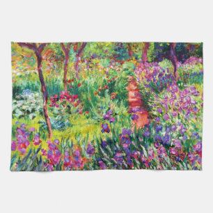 Iris Garden at Giverny av Claude Monet Kökshandduk
