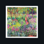Iris Garden at Giverny av Claude Monet Pappersservett<br><div class="desc">Besök min affär om du vill ha mer intressant design och fler valmöjligheter i färg. => zazzle.com/iwheels*</div>