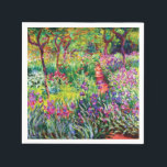 Iris Garden at Giverny av Claude Monet Pappersservett<br><div class="desc">Besök min affär om du vill ha mer intressant design och fler valmöjligheter i färg. => zazzle.com/iwheels*</div>