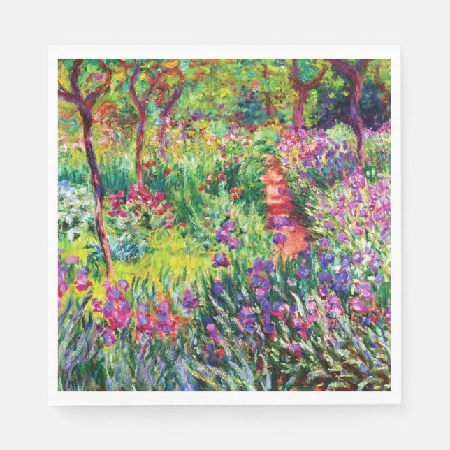 Iris Garden at Giverny av Claude Monet Pappersservett (Framsidan)