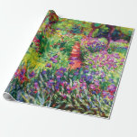 Iris Garden at Giverny av Claude Monet   Presentpapper<br><div class="desc">Besök min affär om du vill ha mer intressant design och fler valmöjligheter i färg. => zazzle.com/iwheels*</div>
