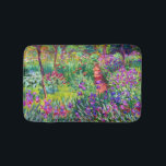 Iris Garden Claude Monet Fine Art Badrumsmatta<br><div class="desc">Iris Garden vid Giverny målades 1900 av Fransk Impressionistiske målaren Claude Monet,  som visade sin iris-blomsterträdgård i Giverny,  Frankrike.</div>