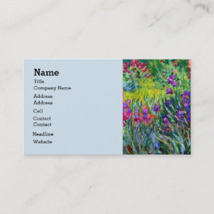 Iris Garden Monet Fine Art Visitkort