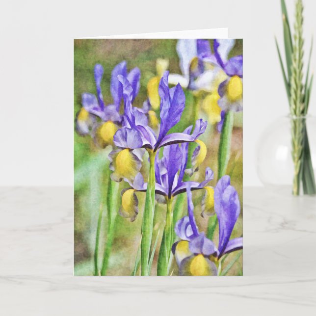 Iris Garden Note Card Kort (Framsida)