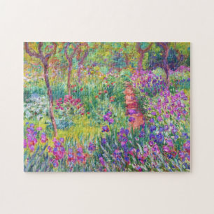 Iris Garden på Giverny Claude Monet vibrerar Pussel